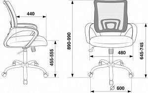 Кресло компьютерное CH-695 N/SL