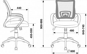 Кресло компьютерное CH-695 N